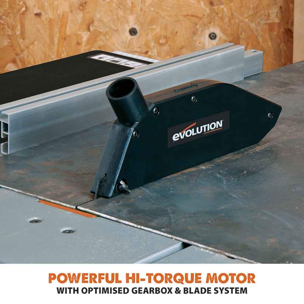 Evolution R255MTS 255mm Table Saw With TCT Multi-Material Cutting Blade (230v) - Image 6