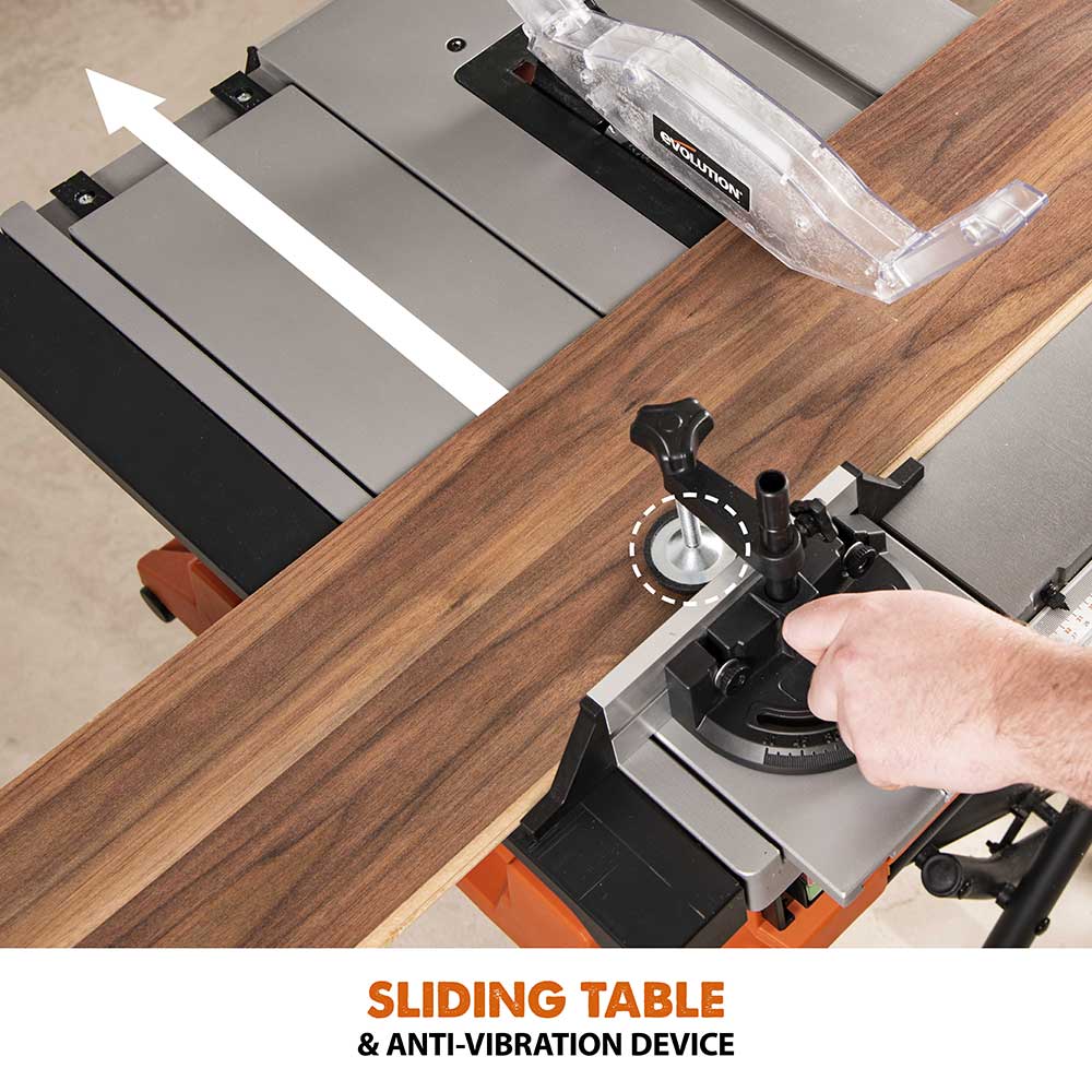 Evolution R255PTS 255mm Table Saw With TCT Multi-Material Cutting Blade - Image 7