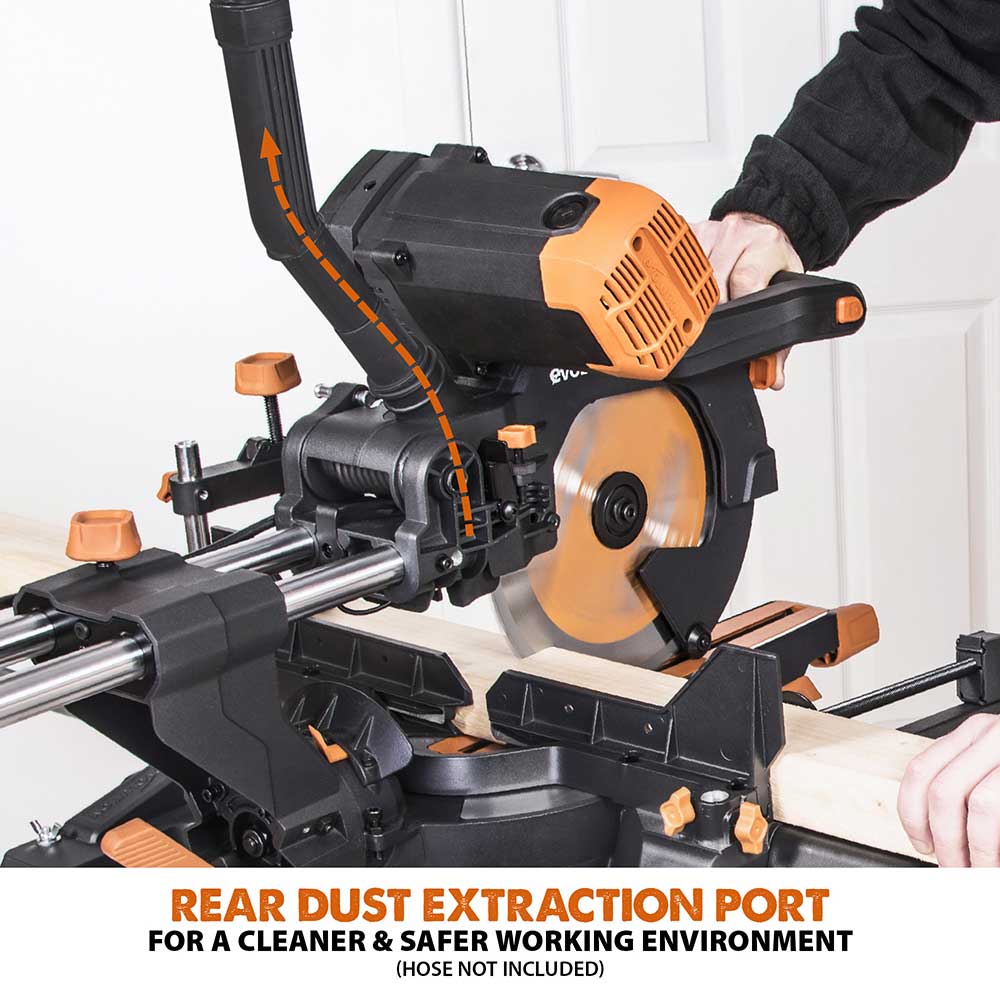 Evolution R255SMS-DB+ 255mm Double Bevel Mitre Saw & Stand Bundle - Image 22