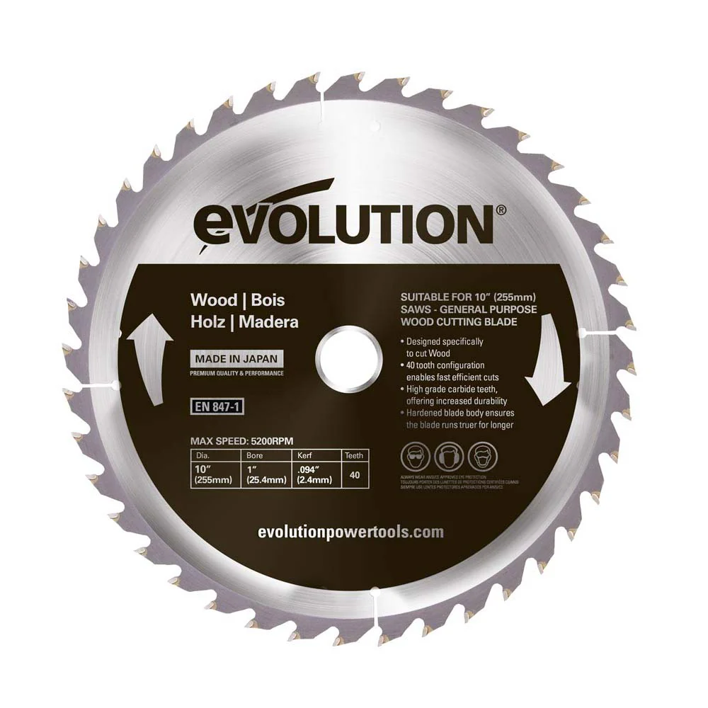 Evolution R255SMS-DB+ 255mm Double Bevel Mitre Saw & Stand Bundle - Image 28