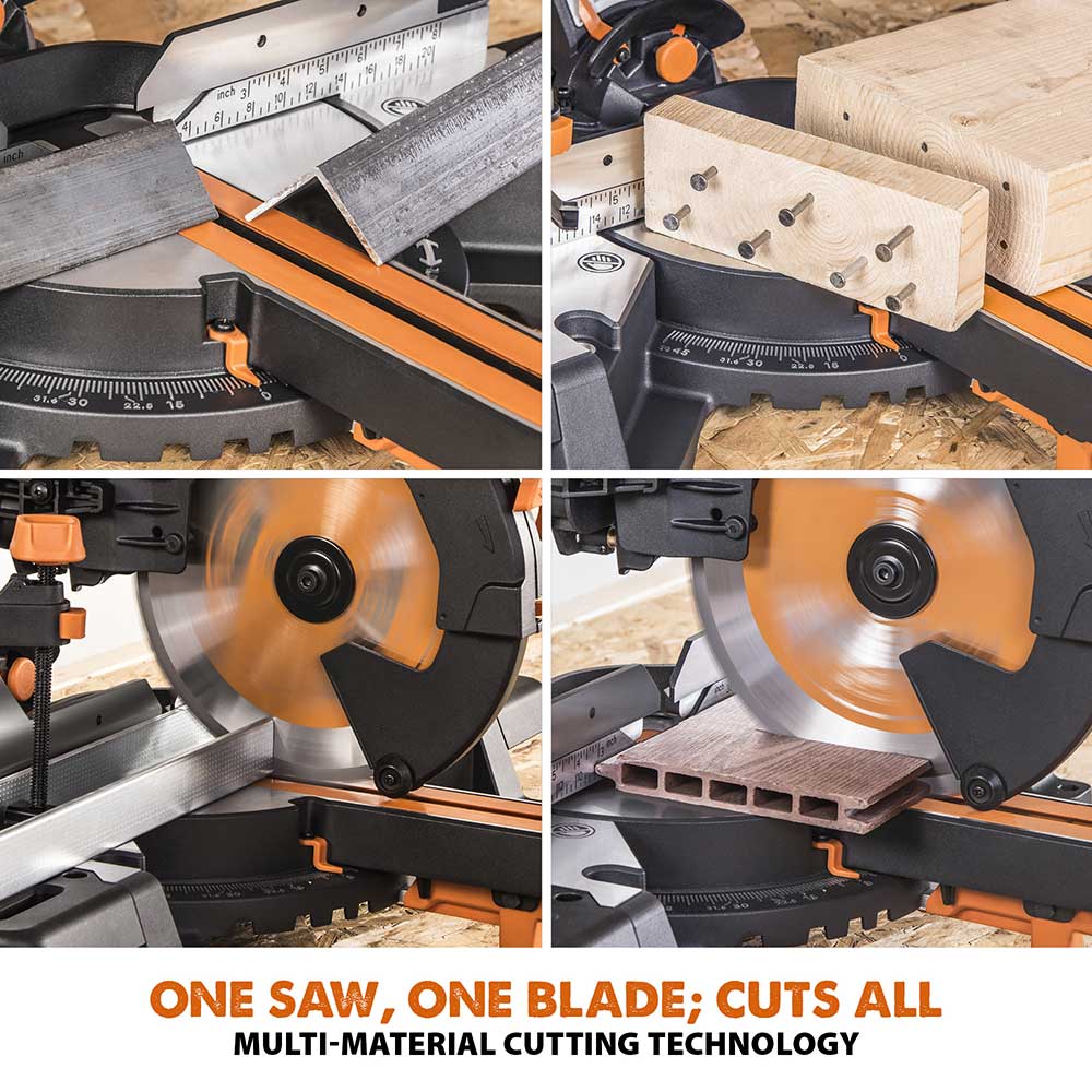 Evolution R255SMS-DB+ 255mm Double Bevel Mitre Saw & Stand Bundle - Image 6