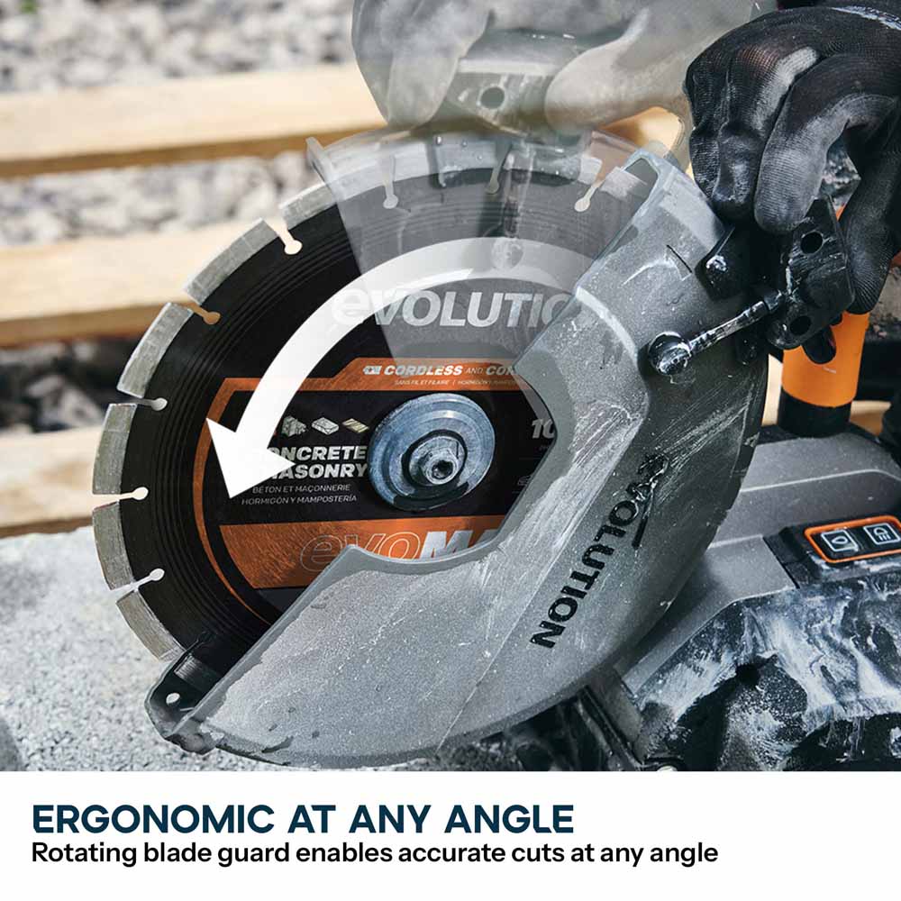 R260DCT-Li Cordless 260mm Disc Cutter With Automatic Water-Fed Dust Suppression and Premium Thin Kerf Diamond Blade - Image 12