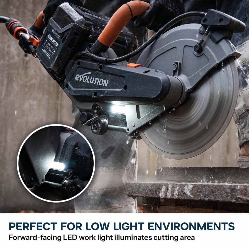 R260DCT-Li Cordless 260mm Disc Cutter With Automatic Water-Fed Dust Suppression and Premium Thin Kerf Diamond Blade - Image 13