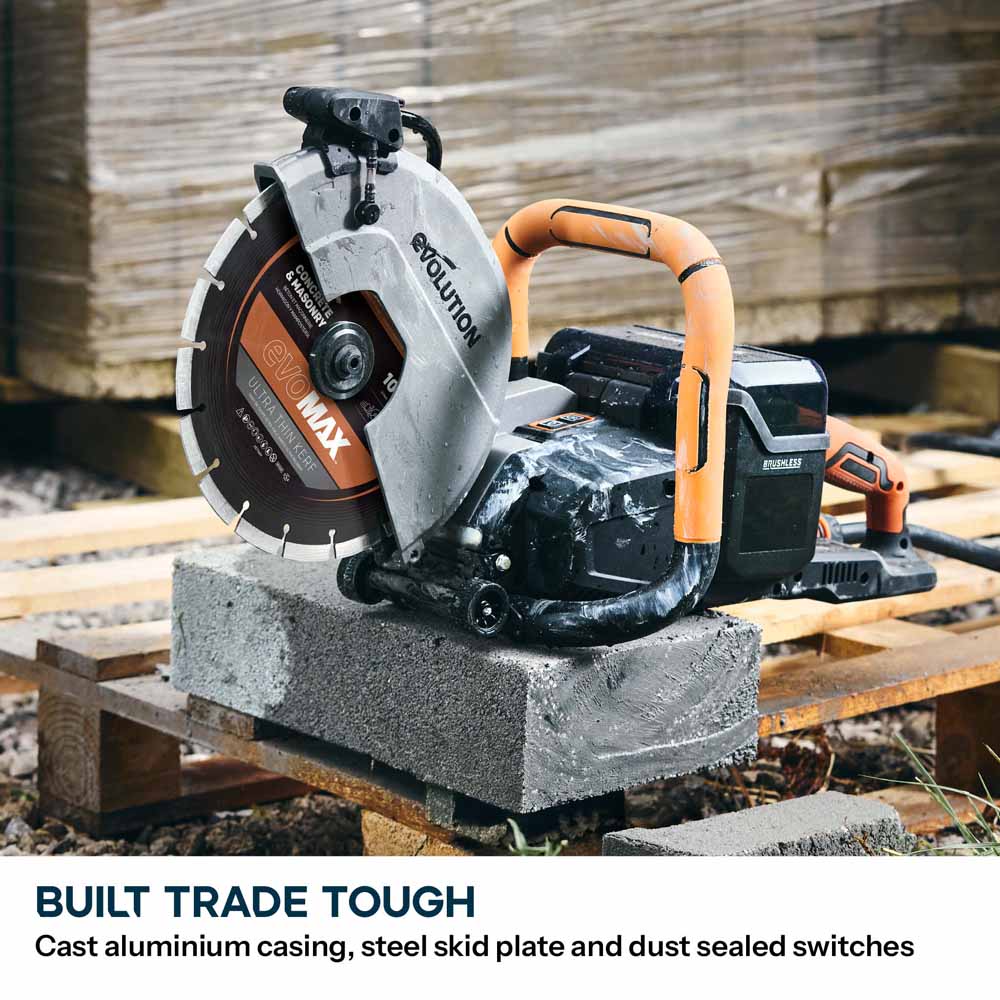 R260DCT-Li Cordless 260mm Disc Cutter With Automatic Water-Fed Dust Suppression and Premium Thin Kerf Diamond Blade - Image 14