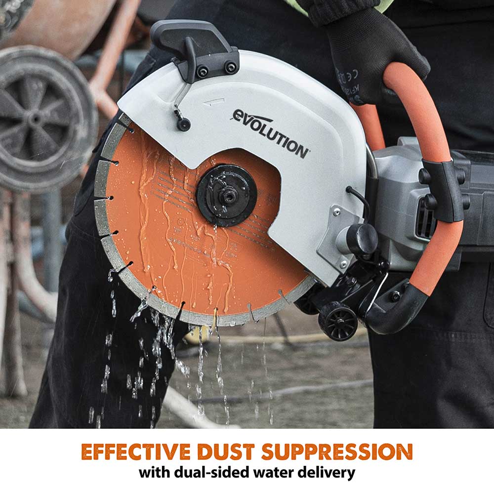 R300DCT+ Electric Disc Cutter with Foot Pump Water Bottle, Bag & Extra Blade Bundle - Image 4