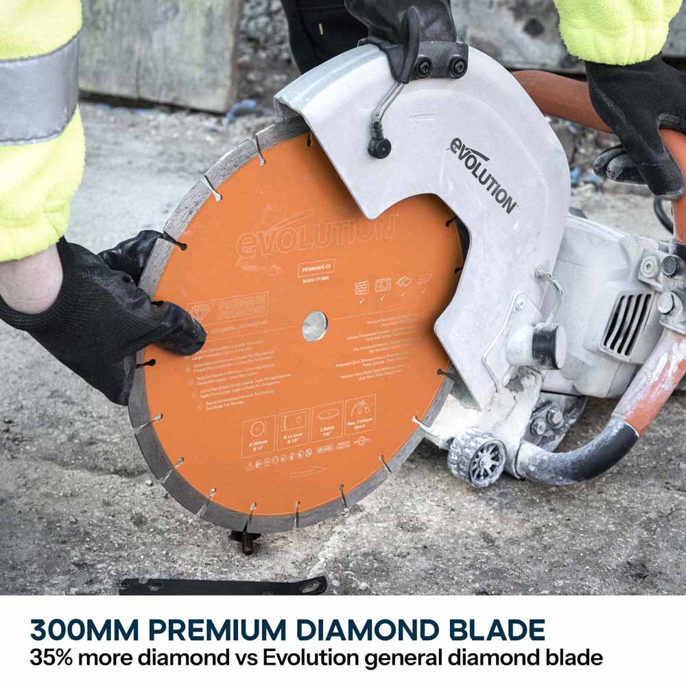 Evolution R300DCT+ 300mm Electric Disc Cutter with Water Dust Suppression - Image 10