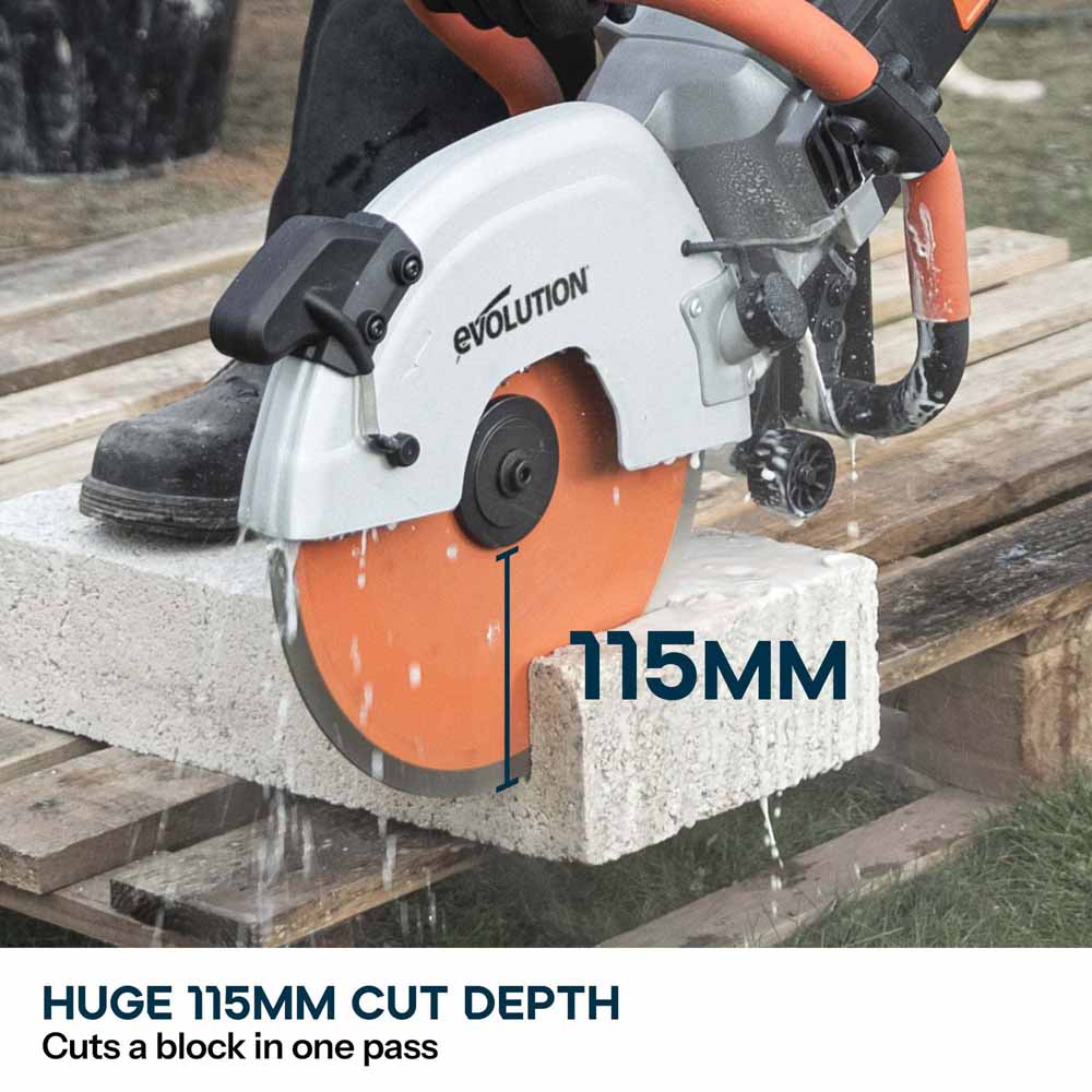 Evolution R300DCT+ 300mm Electric Disc Cutter with Water Dust Suppression - Image 3