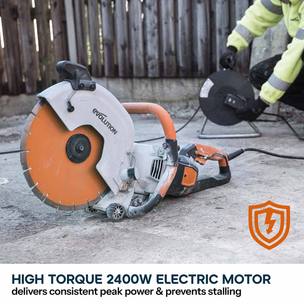 Evolution R300DCT+ 300mm Electric Disc Cutter with Water Dust Suppression - Image 4