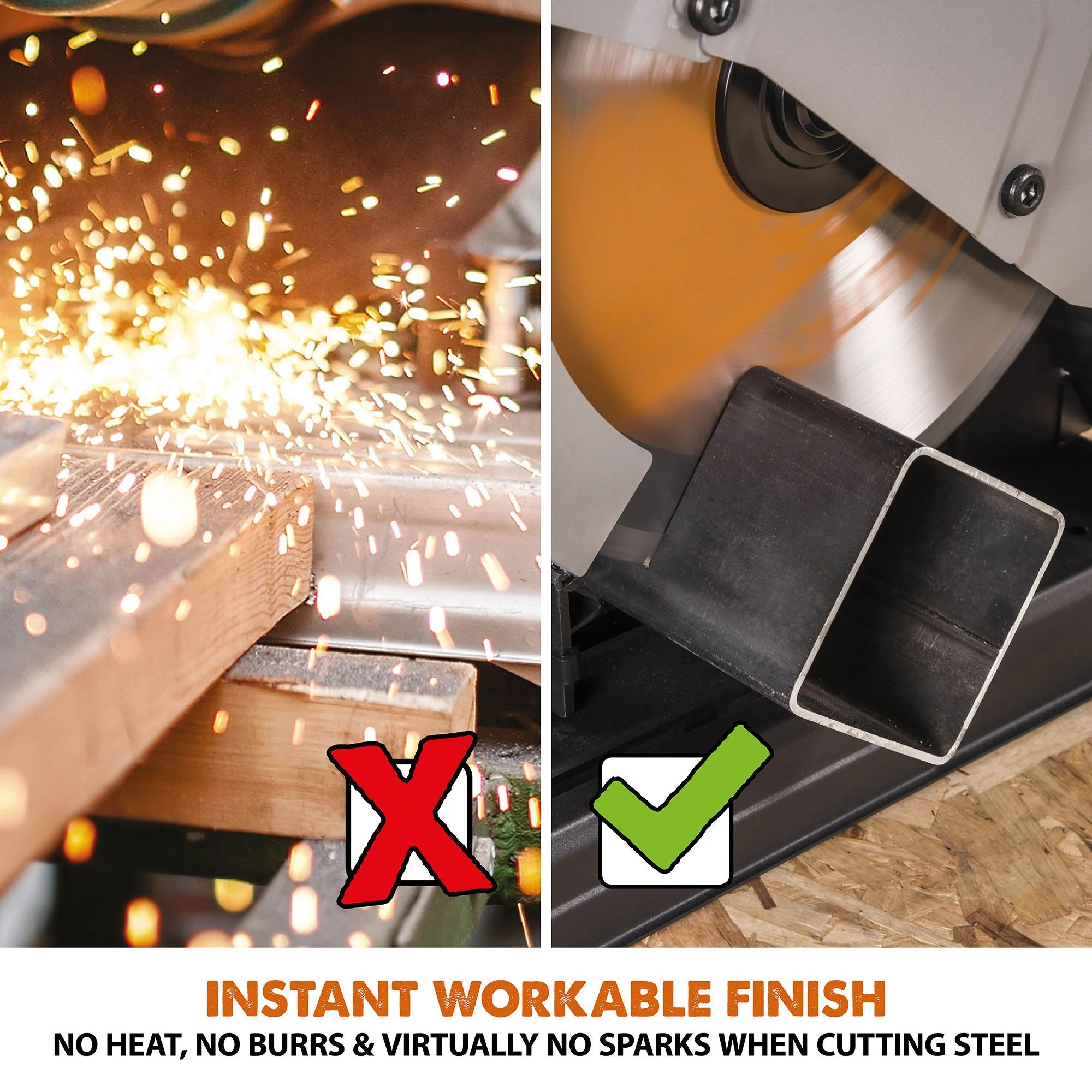 Evolution R355CPS 355mm Chop Saw with TCT Multi-material Cutting Blade - Image 9