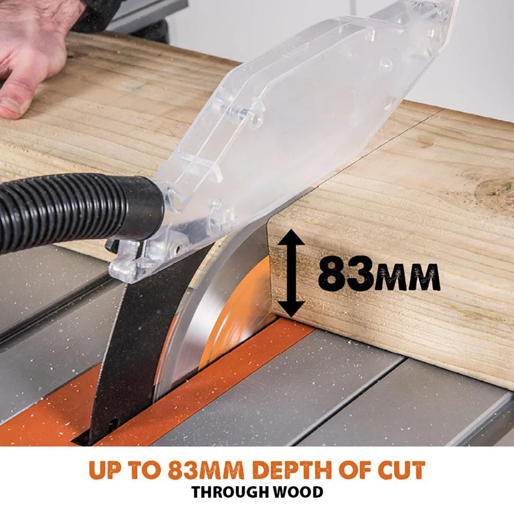Evolution RAGE5-S 255mm Multipurpose Table Saw With TCT Multi-Material Cutting Blade - Image 10
