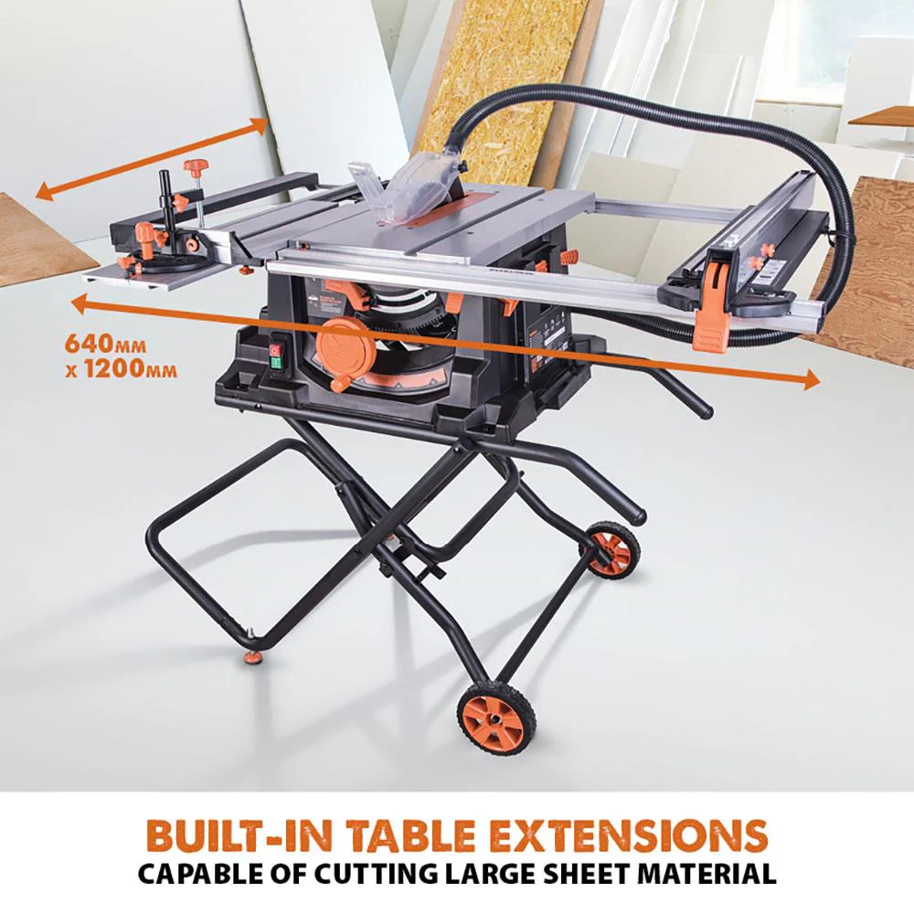 Evolution RAGE5-S 255mm Multipurpose Table Saw With TCT Multi-Material Cutting Blade - Image 16