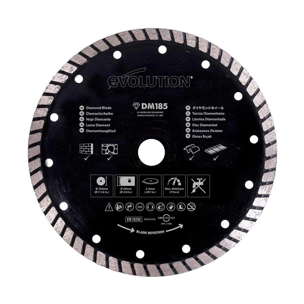 Evolution 185mm Diamond Blade (For Mitre Saws Only) - Image 5