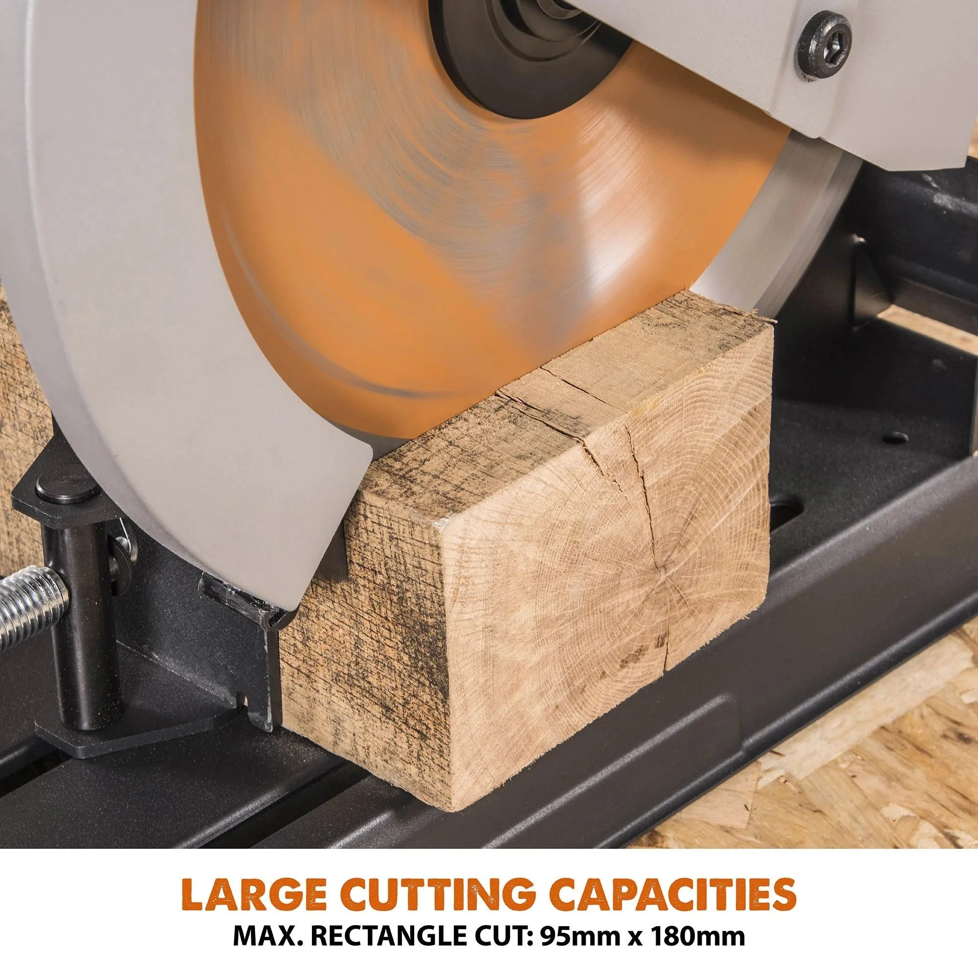 Refurbished C-Stock Evolution R355CPS 355mm Chop Saw with TCT Multi-material Cutting Blade - Image 9