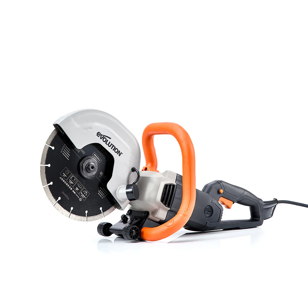 Evolution R230DCT 230mm 9" Electric Disc Cutter Concrete Saw with Diamond Blade
