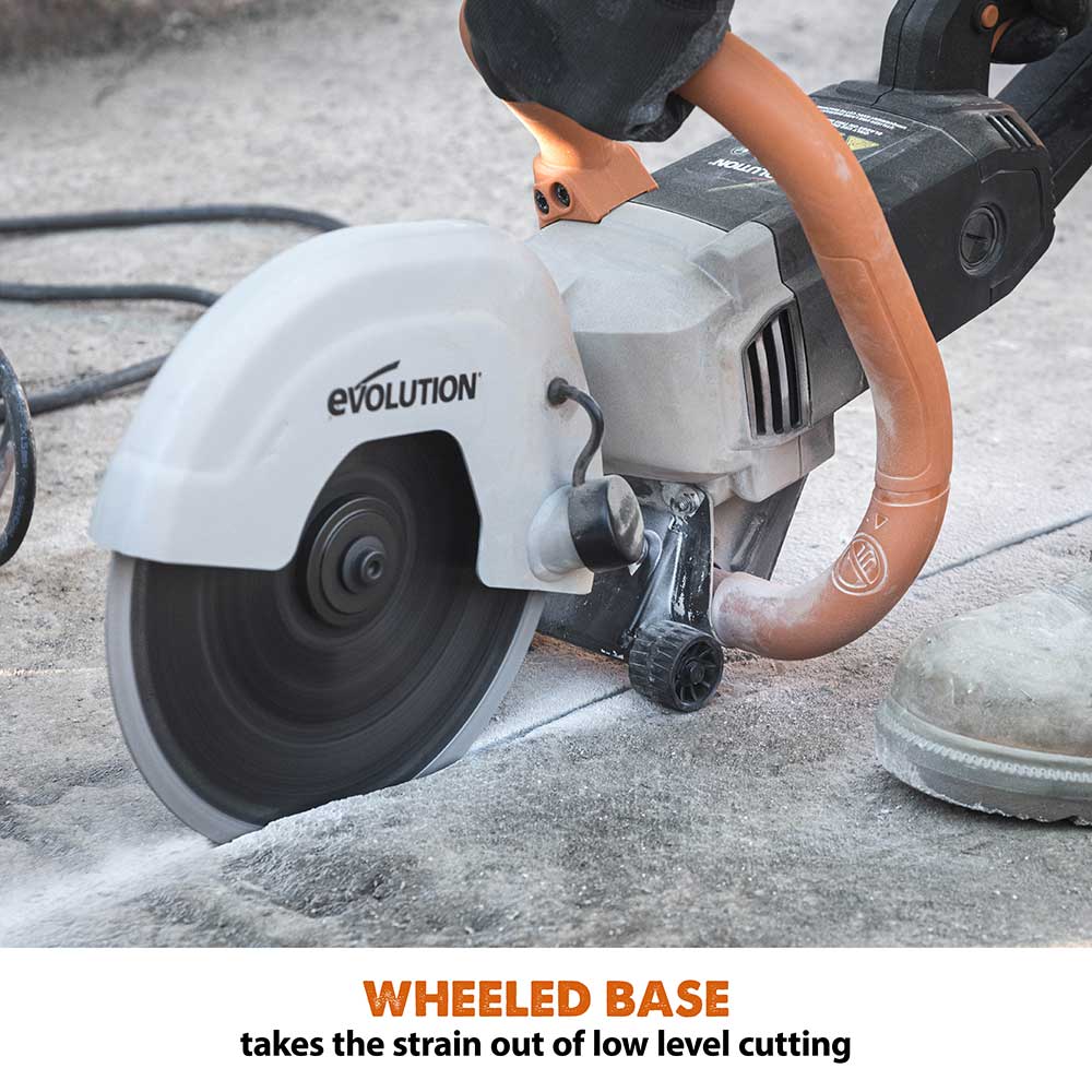 Refurbished Evolution R230DCT 230mm 9" Electric Disc Cutter Concrete Saw with Diamond Blade (B-Grade) - Image 10