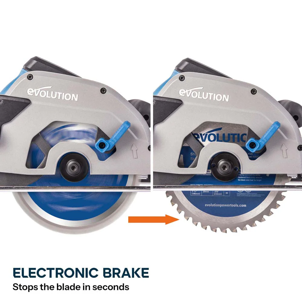 Evolution S185CCSL 185mm Metal Cutting Circular Saw with TCT Mild Steel Cutting Blade - Image 12