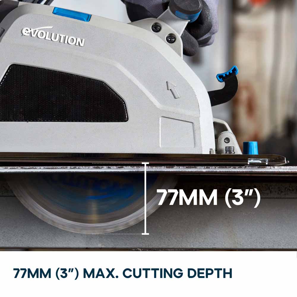 Evolution S210CCS 210mm Heavy Duty Metal Cutting Circular Saw Inc 210mm Mild Steel Blade - Image 3