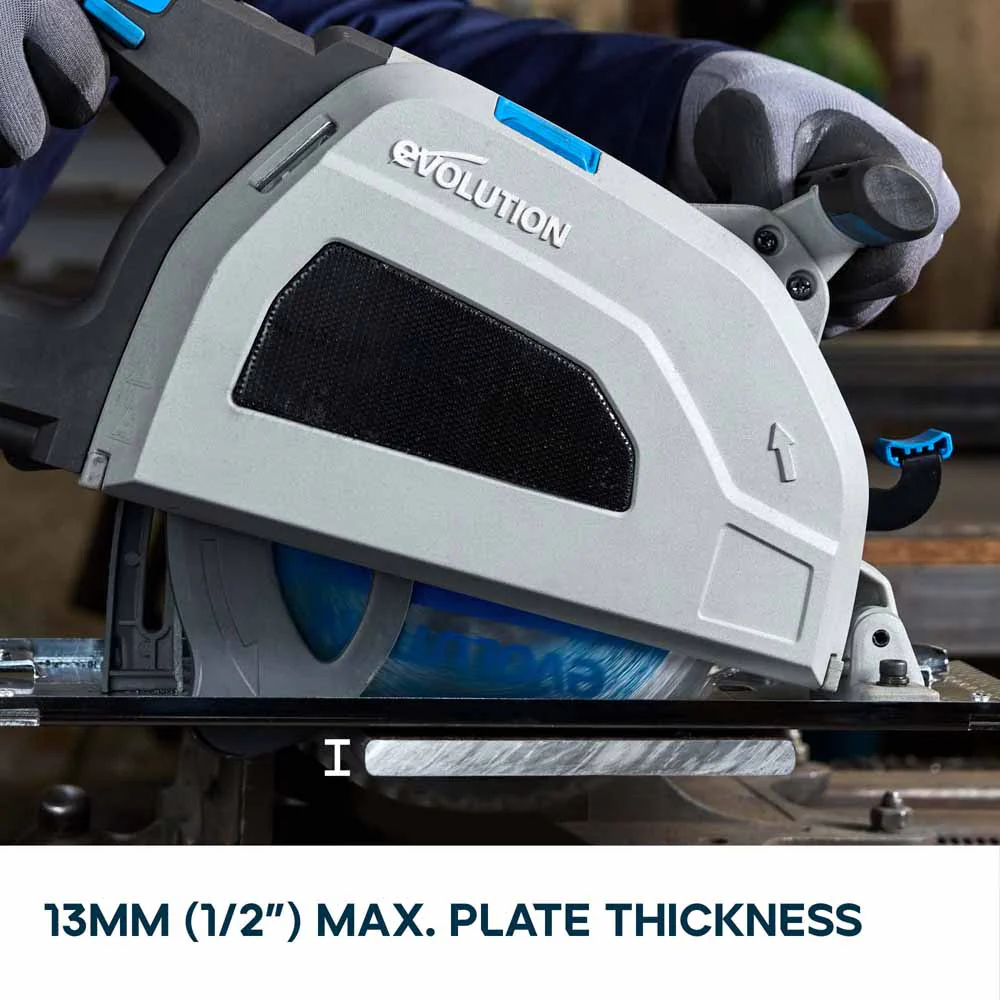 Evolution S210CCS 210mm Heavy Duty Metal Cutting Circular Saw Inc 210mm Mild Steel Blade - Image 4