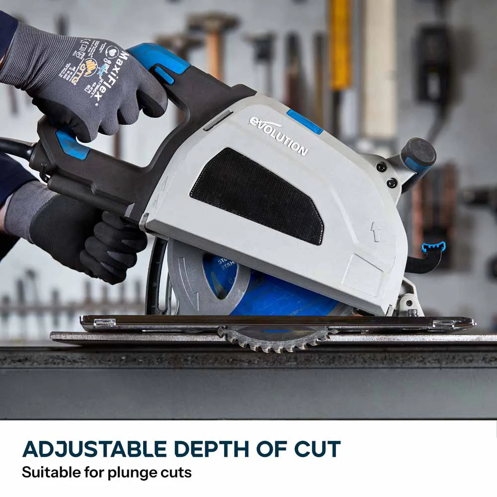 Evolution S210CCS 210mm Heavy Duty Metal Cutting Circular Saw Inc 210mm Mild Steel Blade - Image 9