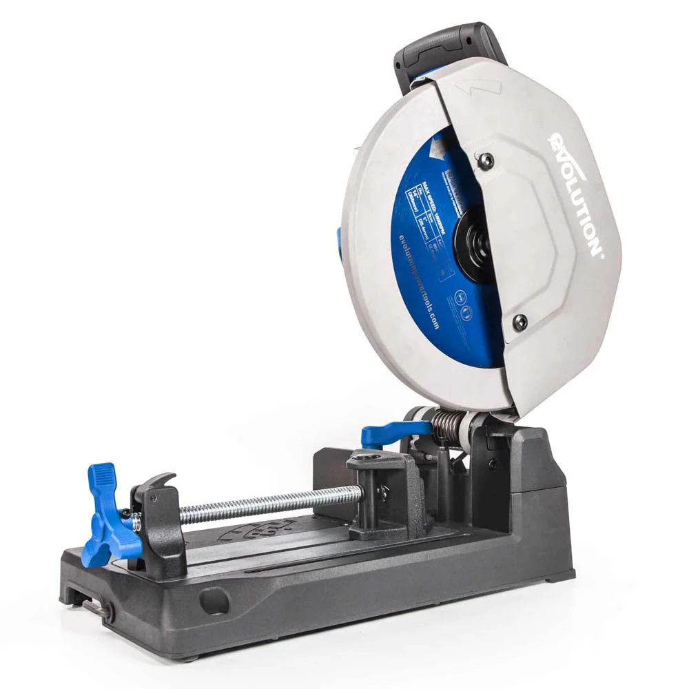 Evolution S355CPS 355mm Metal Cutting Chop Saw+ Extra Blade + Chop Saw Stand Bundle - Image 3