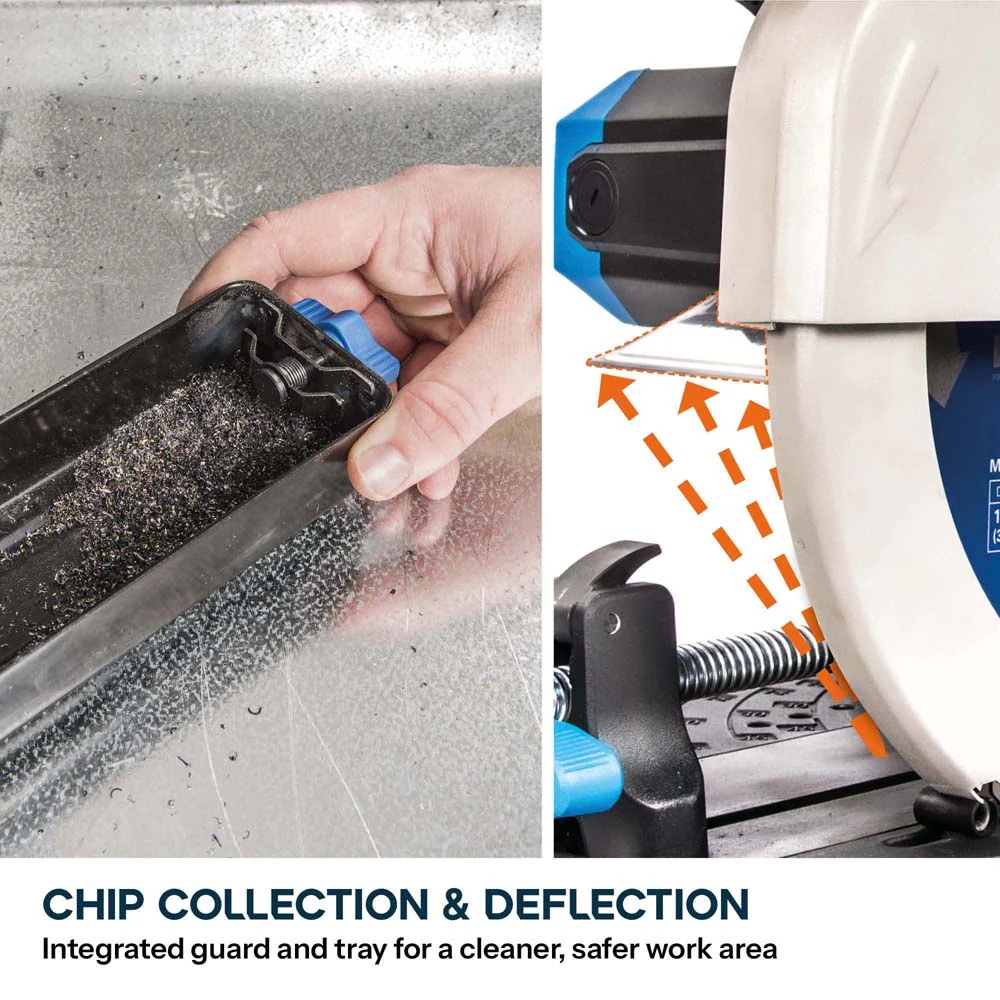 Evolution S355CPS 355mm Metal Cutting Chop Saw With Metal Cutting TCT Blade - Image 12